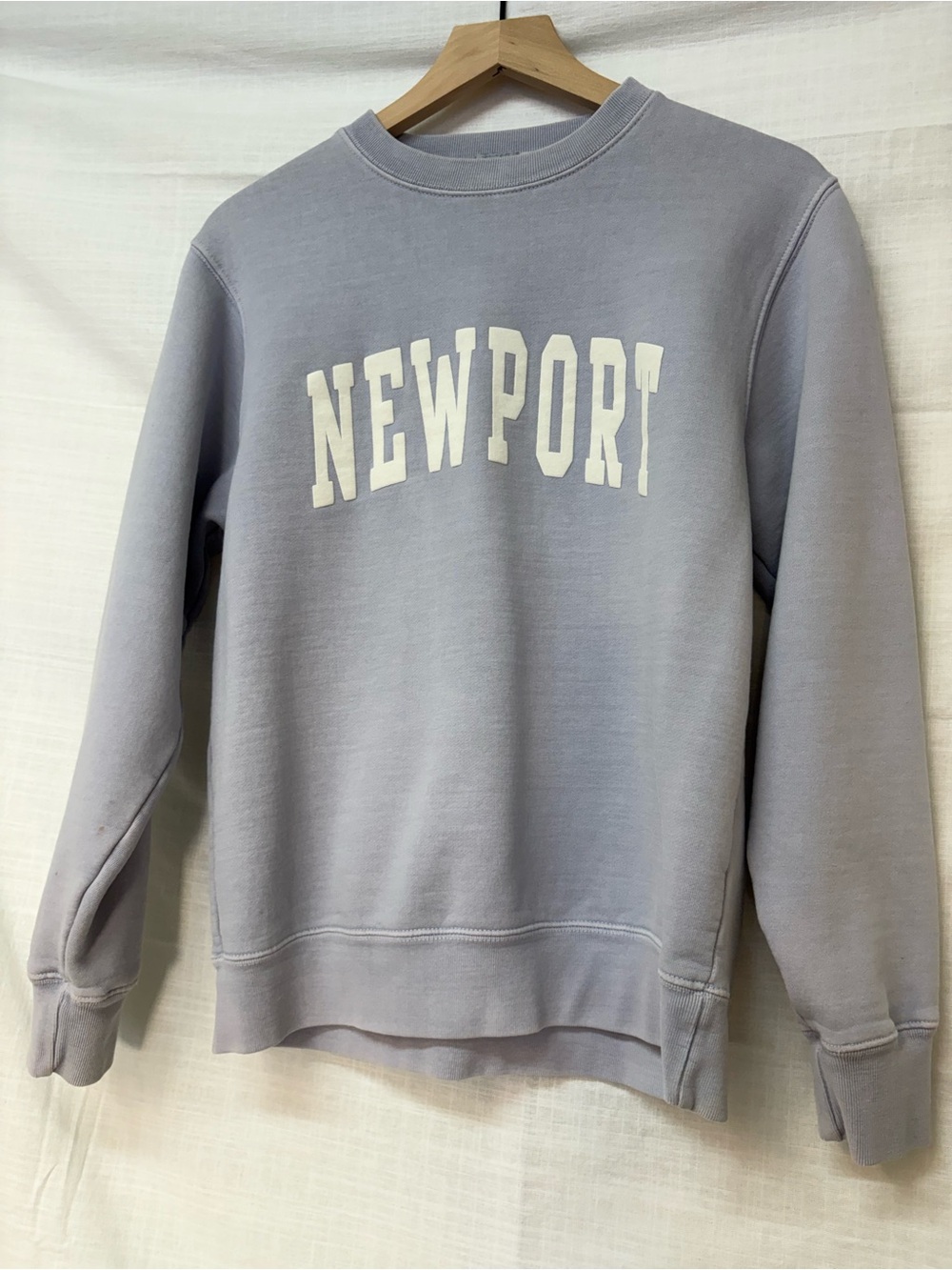 Brandy Melville John Galt lavender Newport crewneck sweatshirt - no size tag